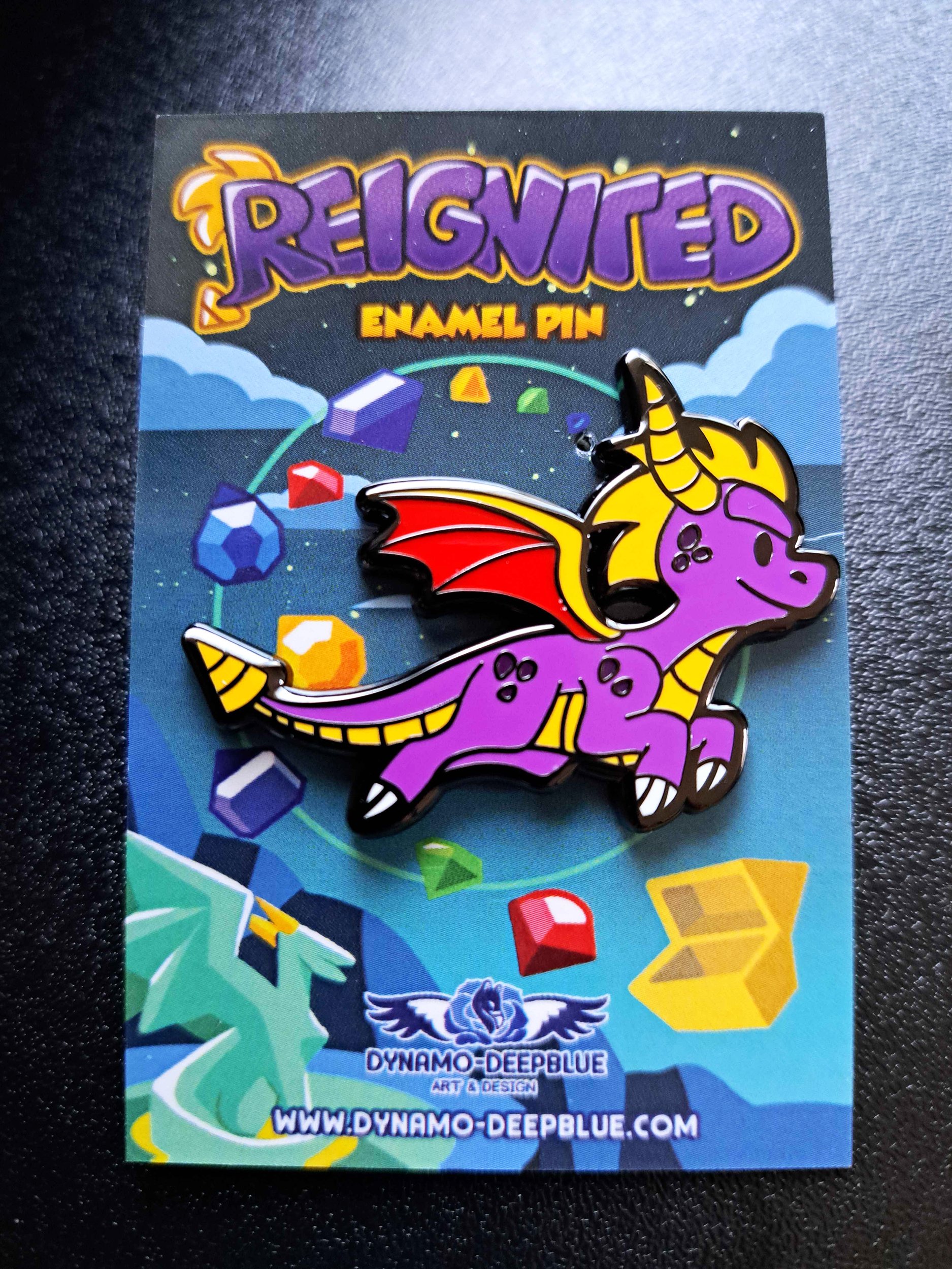 N. SANE + REIGNITED Hard Enamel Pins | Dynamo-Deepblue Art